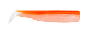 FIIISH BLACK MINNOW SILICONE ARTIFICIAL No.6 200mm 30gr-240gr (SET OF 2) - BM1003 (Orange Fluo)