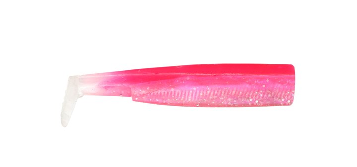 FIIISH BLACK MINNOW SILICONE ARTIFICIAL FISH No.3 120mm 6gr-50gr (SET OF 3) - BM351 (Rose Fluo)